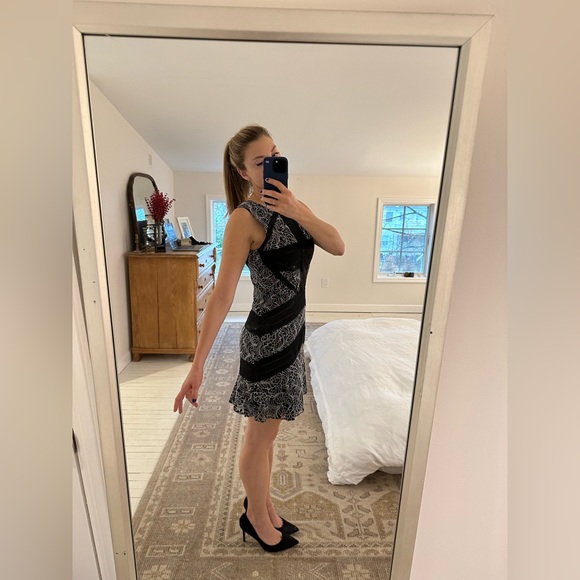 BCBG Max Azria Black and Lace Dress - Picture 3 of 6